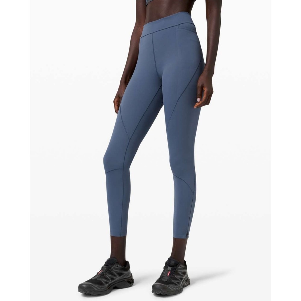 Lululemon Kasta Tight 28" Ink Blue Leggings Ankle Zip Yoga Pants Womens Size 8‎